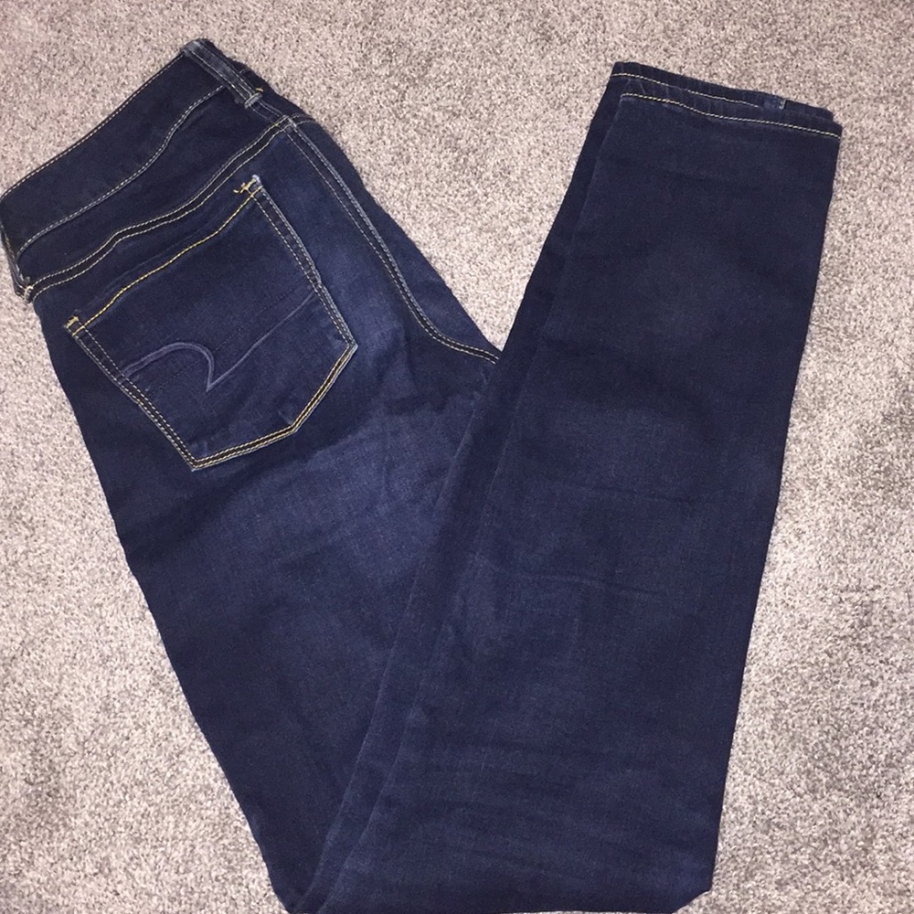 American Eagle dark blue jeans!